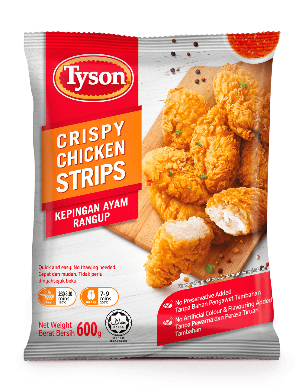 Tyson chicken strips outlet in air fryer